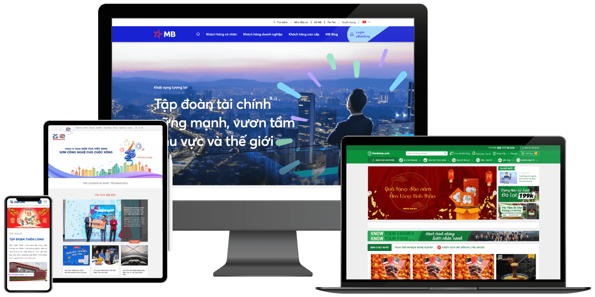 Thiết kế website chuyên nghiệp, cá nhân hóa cao