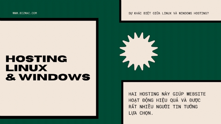 Điểm khác biệt giữa Hosting Linux và Hosting Windows