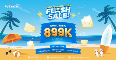 Flash Sale thứ 4 hàng tuần | Sở hữu Email Basic chỉ 899K (Giá gốc: 2.160K)