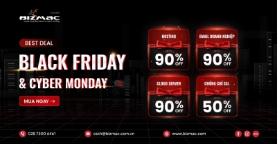 Black Friday 2024 | Siêu Ưu Đãi đến từ BizMaC - Giảm đến 90%