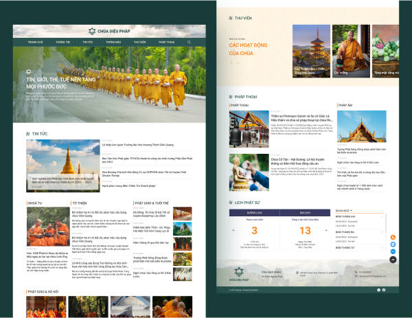Thiết kế website chùa