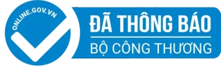 Logo Đã thông báo Bộ Công Thương, nền xanh