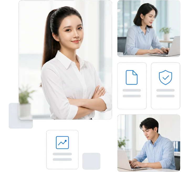 Giao diện website giới thiệu doanh nghiệp trình bày năng lực và dự án