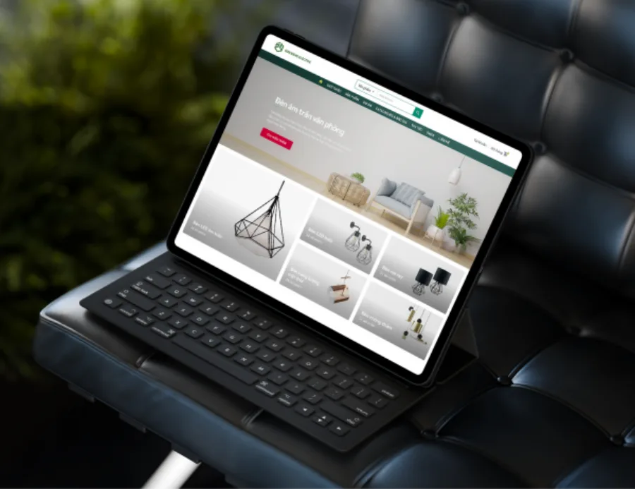 Giao diện website Sơn Đăng Electric do BizMaC thiết kế