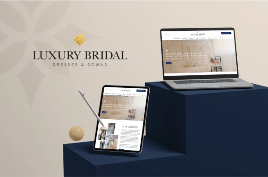 Giao diện website Sự kiện cưới hỏi do BizMaC thiết kế
