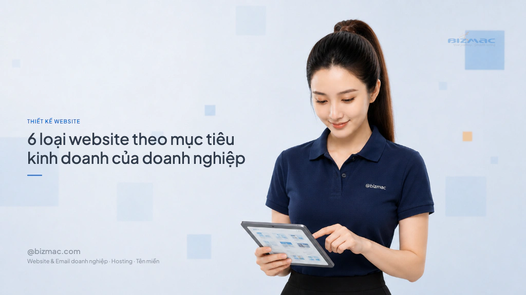 6 loại website theo mục tiêu kinh doanh của doanh nghiệp