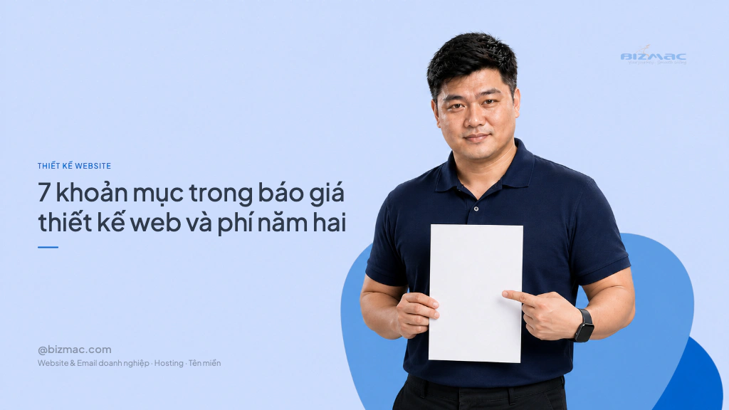 Minh hoạ cho bài 7 khoản mục trong báo giá thiết kế web và phí năm hai