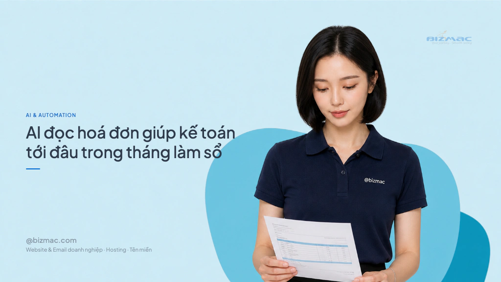 Minh hoạ cho bài AI đọc hoá đơn giúp kế toán tới đâu trong tháng làm sổ
