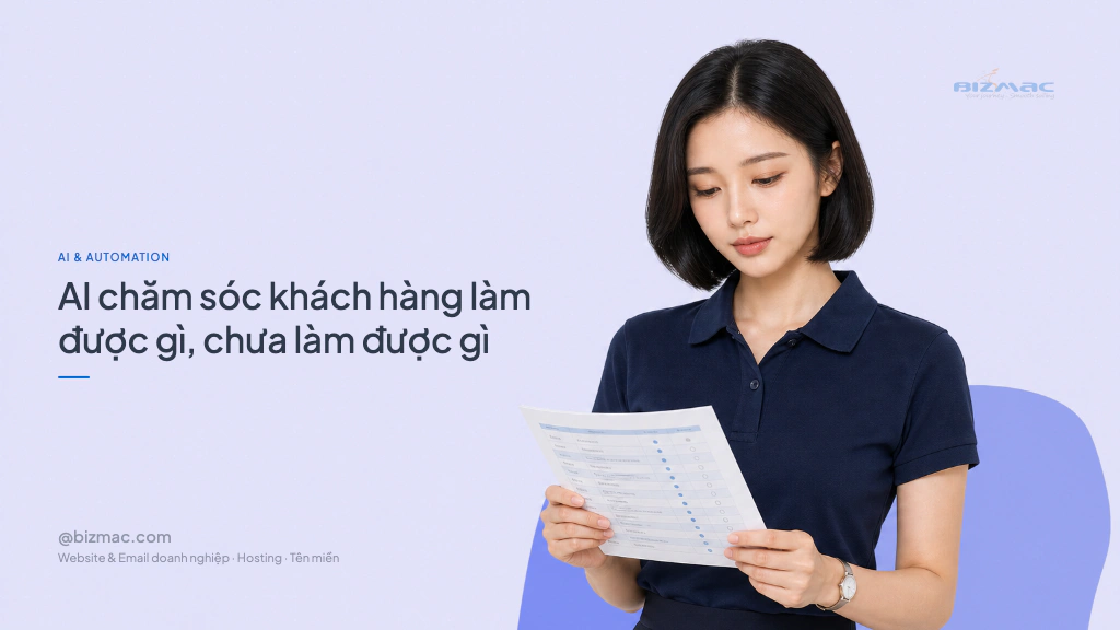 Minh hoạ cho bài AI chăm sóc khách hàng làm được gì, chưa làm được gì