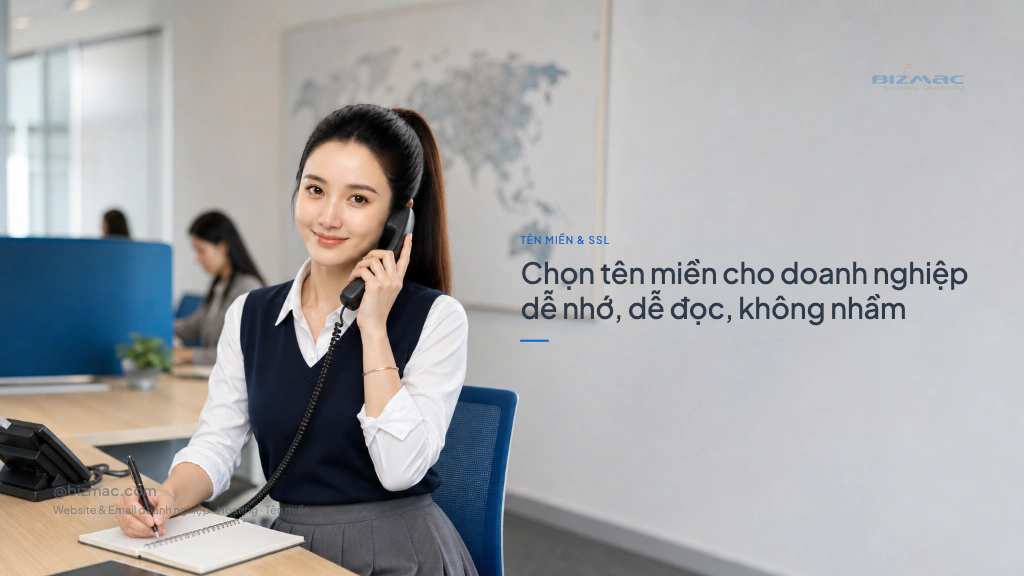 Minh hoạ cho bài Chọn tên miền cho doanh nghiệp dễ nhớ, dễ đọc, không nhầm