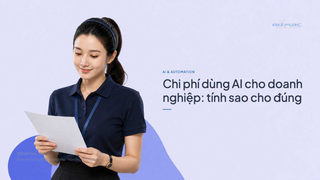 Minh hoạ cho bài Chi phí dùng AI cho doanh nghiệp: tính sao cho đúng