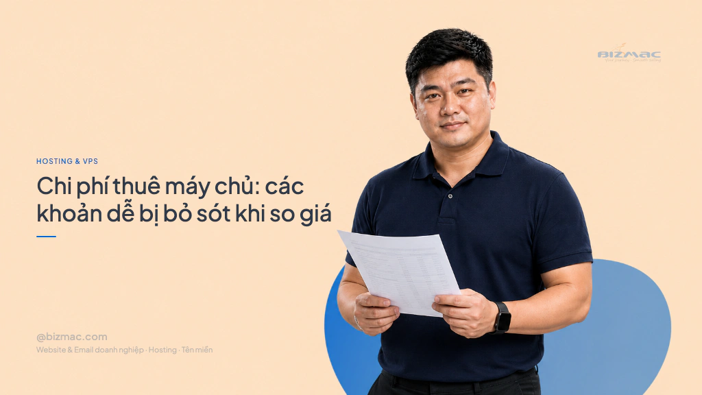 Minh hoạ cho bài Chi phí thuê máy chủ: các khoản dễ bị bỏ sót khi so giá
