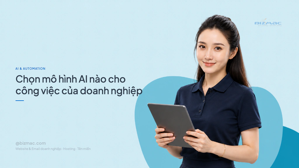 Minh hoạ cho bài Chọn mô hình AI nào cho công việc của doanh nghiệp
