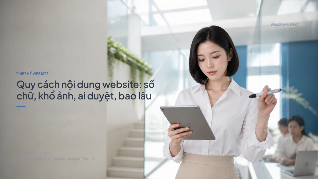 Minh hoạ cho bài Quy cách nội dung website: số chữ, khổ ảnh, ai duyệt, bao lâu