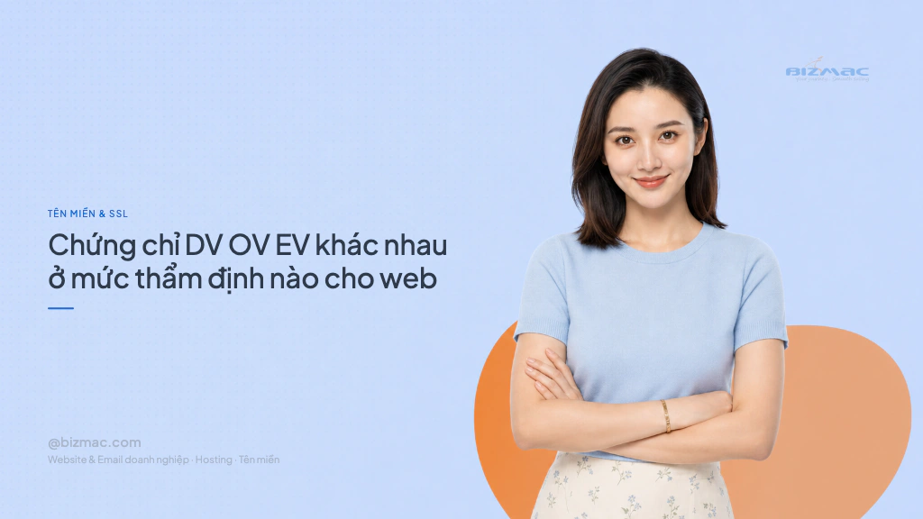 Minh hoạ cho bài Chứng chỉ DV OV EV khác nhau ở mức thẩm định nào cho web