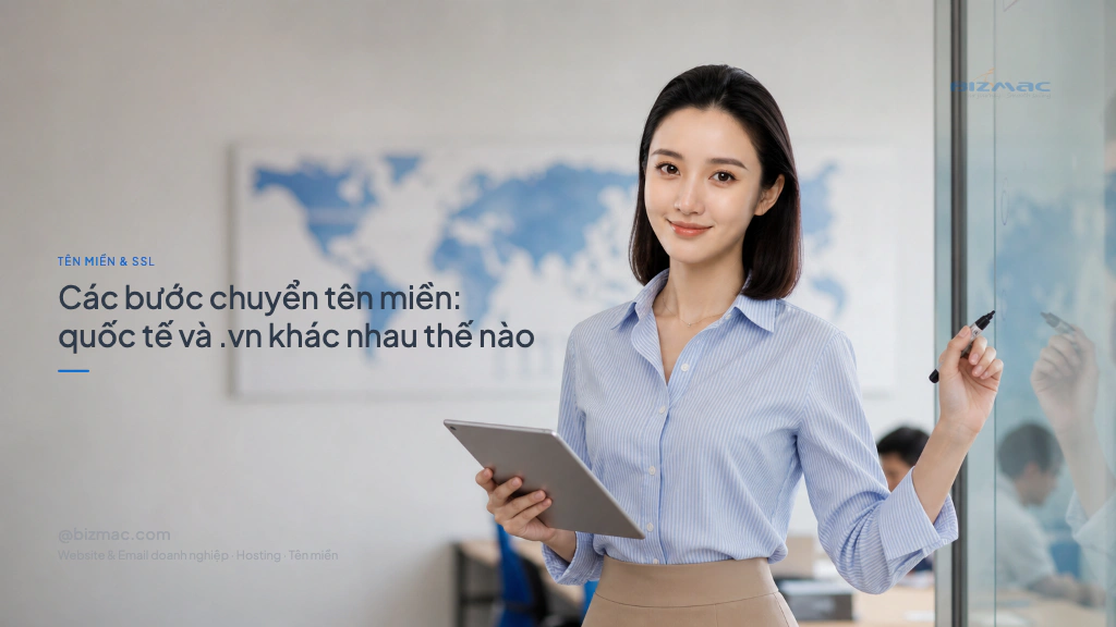 Minh hoạ cho bài Các bước chuyển tên miền: quốc tế và .vn khác nhau thế nào