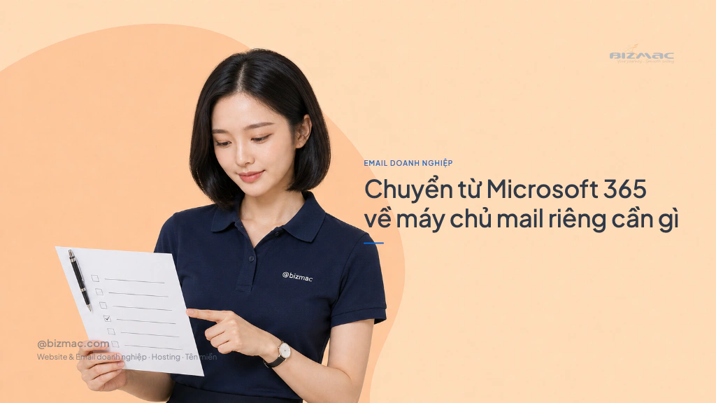 Chuyển từ Microsoft 365 về máy chủ mail riêng cần gì