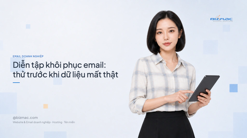 Diễn tập khôi phục email: thử trước khi dữ liệu mất thật