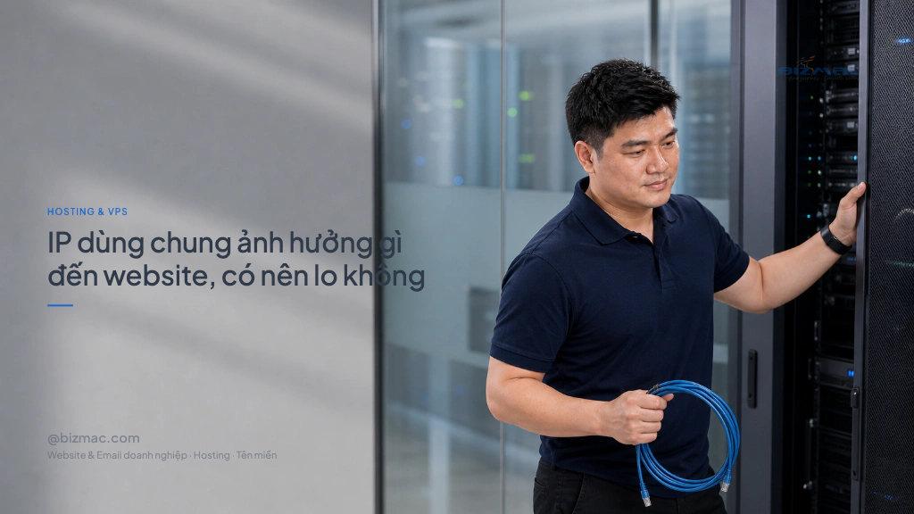 Minh hoạ cho bài IP dùng chung ảnh hưởng gì đến website, có nên lo không
