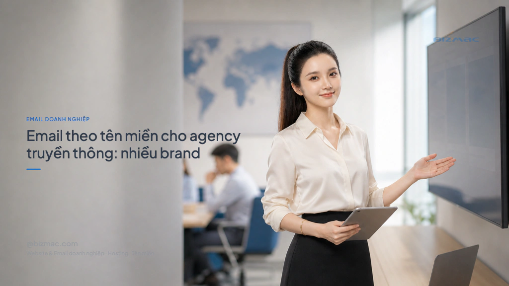 Minh hoạ cho bài Email theo tên miền cho agency truyền thông: nhiều brand