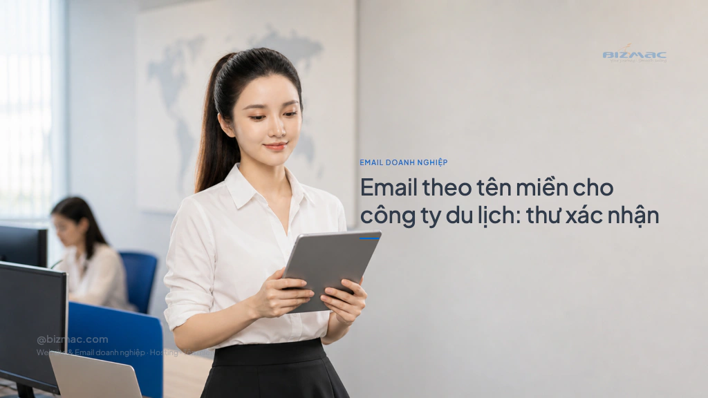 Minh hoạ cho bài Email theo tên miền cho công ty du lịch: thư xác nhận