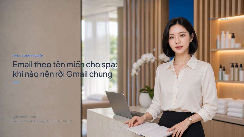 Minh hoạ cho bài Email theo tên miền cho spa: khi nào nên rời Gmail chung