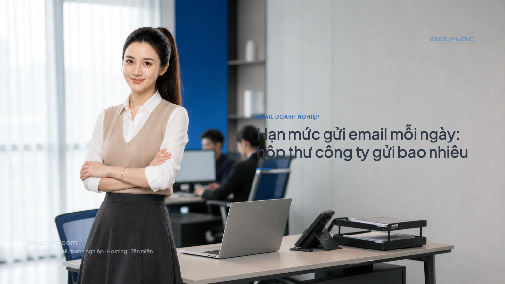 Minh hoạ cho bài Hạn mức gửi email mỗi ngày: hộp thư công ty gửi bao nhiêu