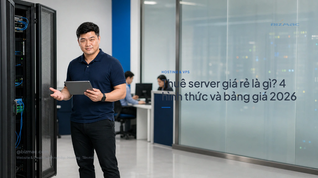 Minh hoạ cho bài Thuê server giá rẻ là gì? 4 hình thức và bảng giá 2026