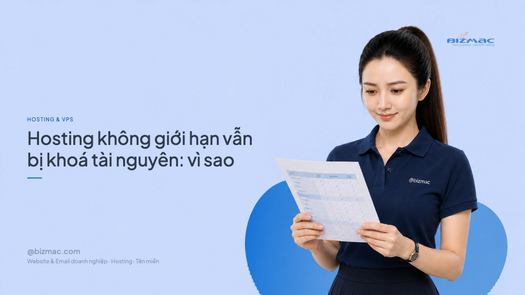 Hosting không giới hạn vẫn bị khoá tài nguyên: vì sao