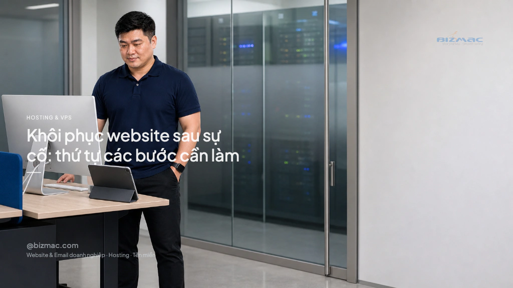 Minh hoạ cho bài Khôi phục website sau sự cố: thứ tự các bước cần làm