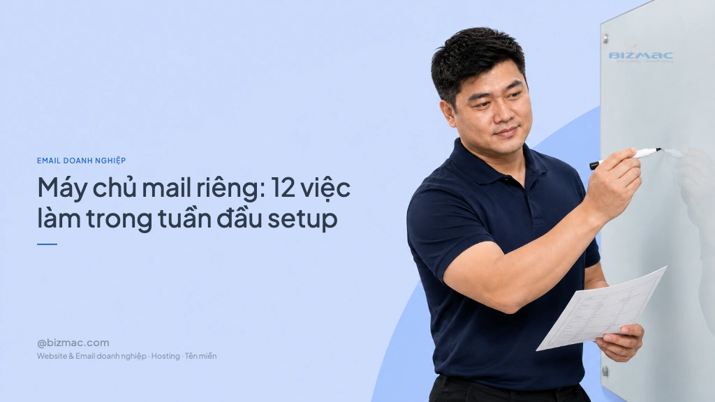 Minh hoạ cho bài Máy chủ mail riêng: 12 việc làm trong tuần đầu setup