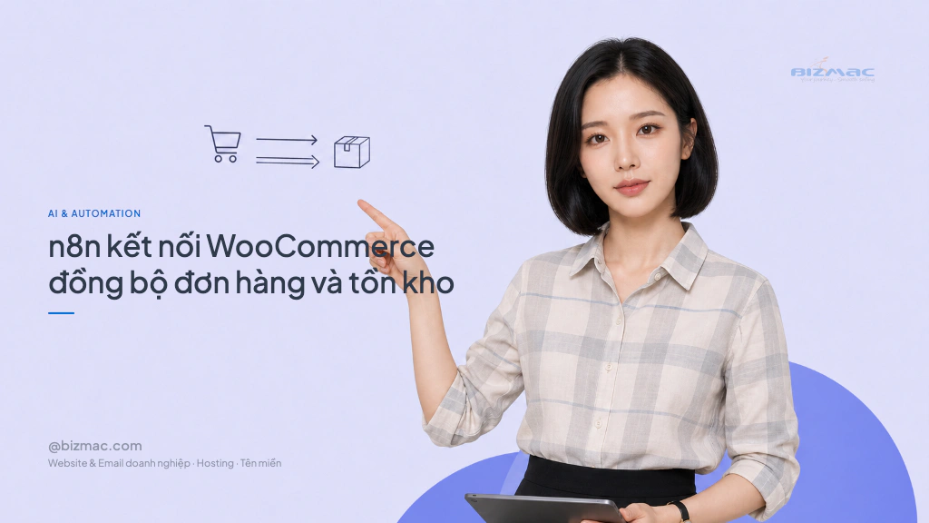 n8n kết nối WooCommerce đồng bộ đơn hàng và tồn kho
