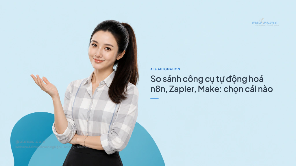 Minh hoạ cho bài So sánh công cụ tự động hoá n8n, Zapier, Make: chọn cái nào