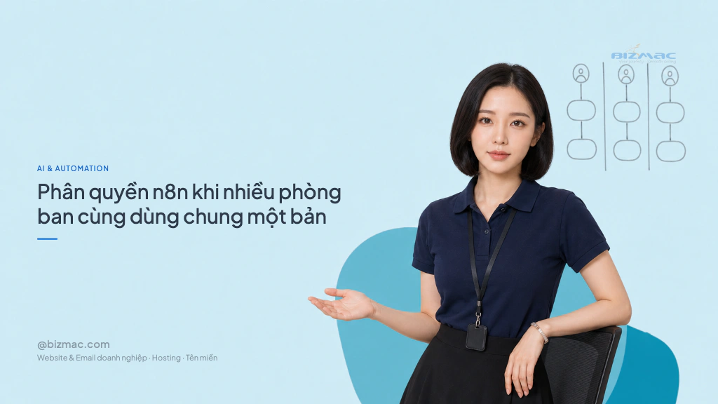 Phân quyền n8n khi nhiều phòng ban cùng dùng chung một bản