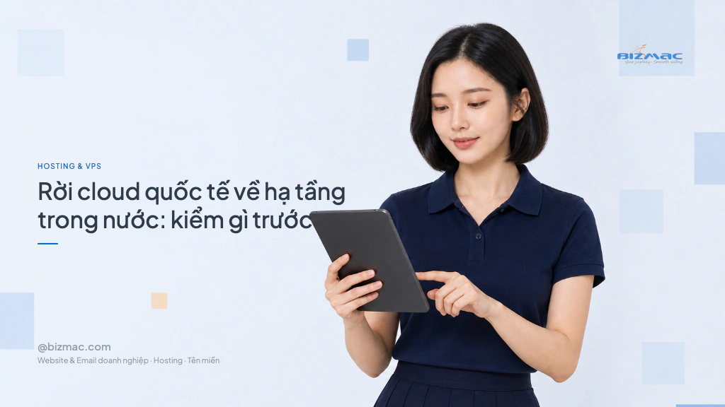 Rời cloud quốc tế về hạ tầng trong nước: kiểm gì trước