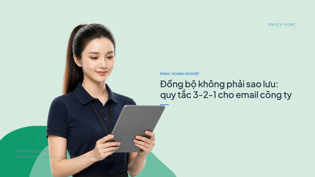 Minh hoạ cho bài Đồng bộ không phải sao lưu: quy tắc 3-2-1 cho email công ty