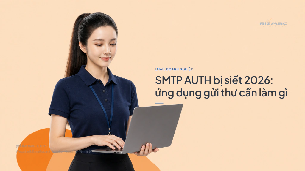 Minh hoạ cho bài SMTP AUTH bị siết 2026: ứng dụng gửi thư cần làm gì