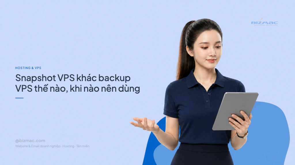 Minh hoạ cho bài Snapshot VPS khác backup VPS thế nào, khi nào nên dùng