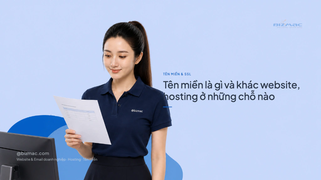 Minh hoạ cho bài Tên miền là gì và khác website, hosting ở chỗ nào
