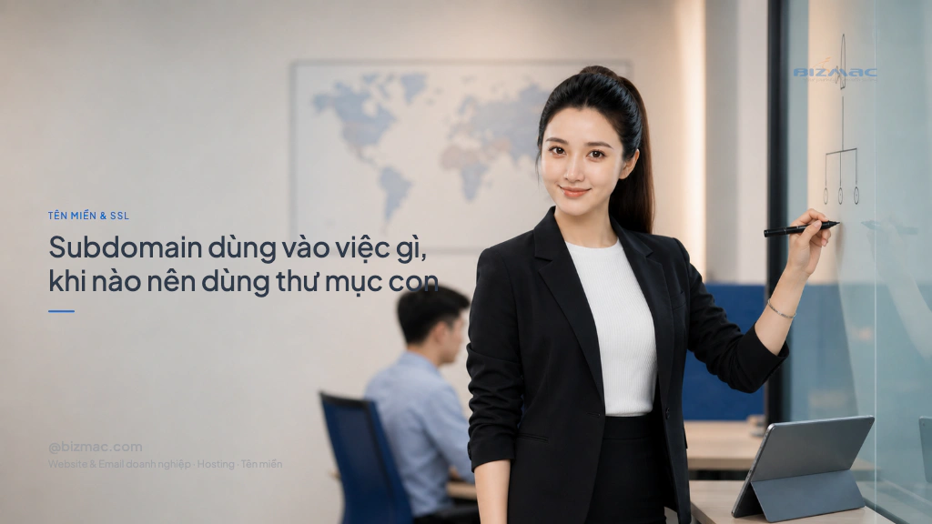 Minh hoạ cho bài Subdomain dùng vào việc gì, khi nào nên dùng thư mục con