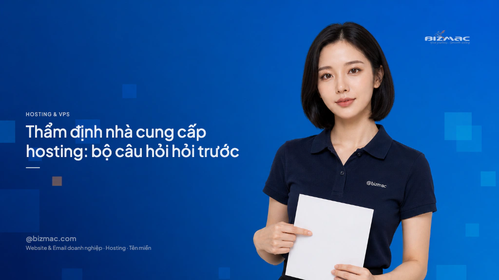 Thẩm định nhà cung cấp hosting: bộ câu hỏi hỏi trước