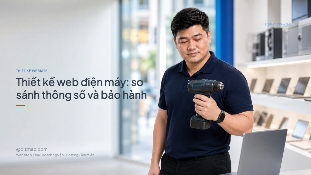 Minh hoạ cho bài Thiết kế web điện máy: so sánh thông số và bảo hành