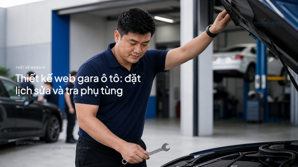 Minh hoạ cho bài Thiết kế web gara ô tô: đặt lịch sửa và tra phụ tùng