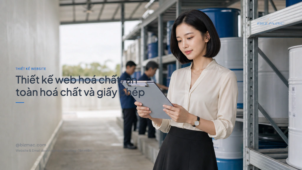 Minh hoạ cho bài Thiết kế web hoá chất: an toàn hoá chất và giấy phép