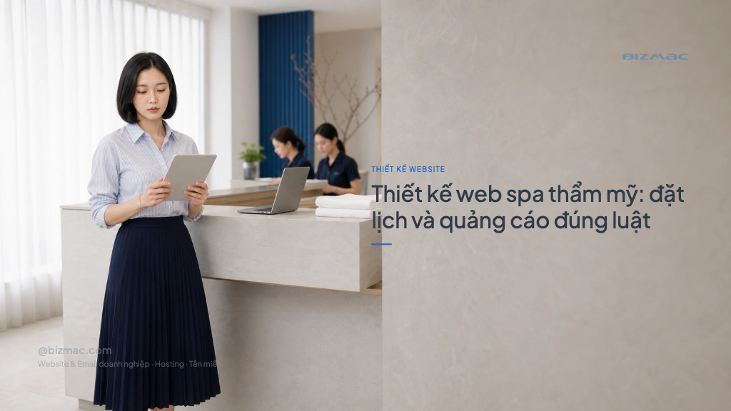 Minh hoạ cho bài Thiết kế web spa thẩm mỹ: đặt lịch và quảng cáo đúng luật