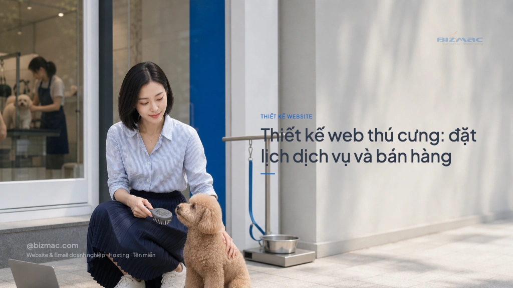 Minh hoạ cho bài Thiết kế web thú cưng: đặt lịch dịch vụ và bán hàng