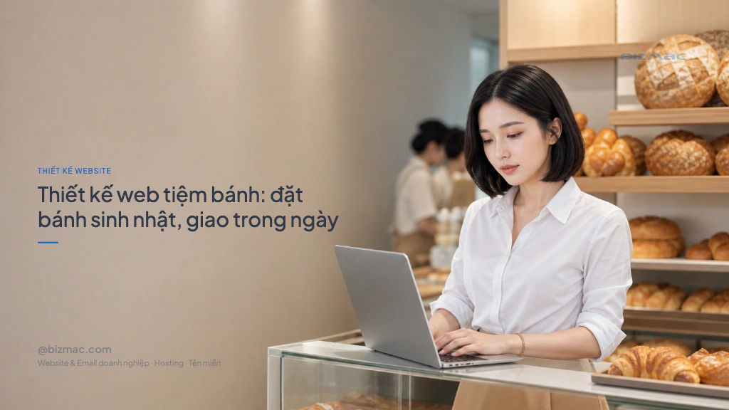 Thiết kế web tiệm bánh: đặt bánh sinh nhật, giao trong ngày