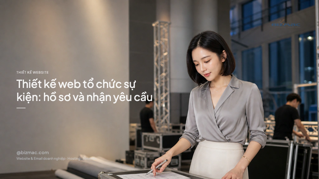 Minh hoạ cho bài Thiết kế web tổ chức sự kiện: hồ sơ và nhận yêu cầu