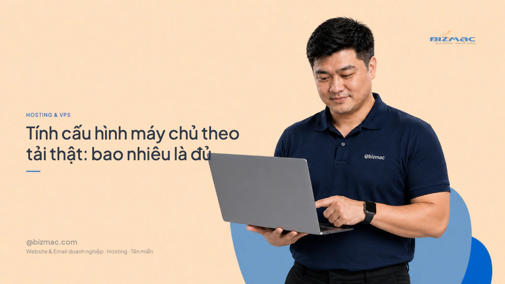 Tính cấu hình máy chủ theo tải thật: bao nhiêu là đủ