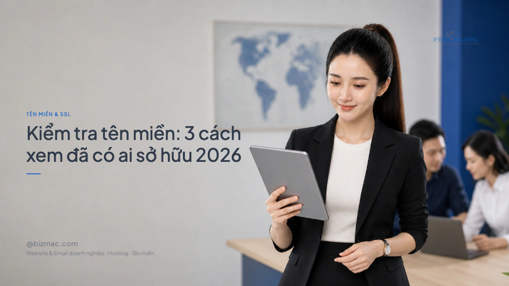 Minh hoạ cho bài Kiểm tra tên miền: 3 cách xem đã có ai sở hữu 2026